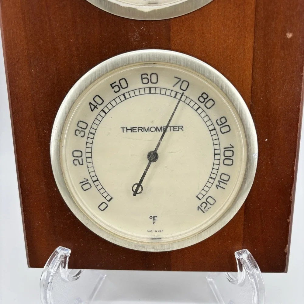 Big Sunbeam Weather station, Thermometer, Barometer Humidity Gauges USA Works!‎